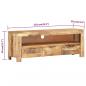 Preview: TV-Schrank 110x30x40 cm Raues Mangoholz