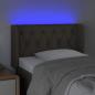 Preview: LED Kopfteil Taupe 83x16x78/88 cm Stoff