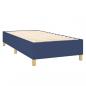 Preview: Boxspringbett mit Matratze Blau 100x200 cm Stoff