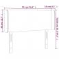 Preview: LED Kopfteil Rosa 93x16x78/88 cm Samt