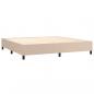 Preview: Boxspringbett Matratze Cappuccino-Braun 200x200cm Kunstleder