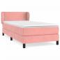 Preview: Boxspringbett mit Matratze Rosa 90x190 cm Samt