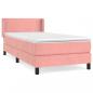 Preview: Boxspringbett mit Matratze Rosa 90x200 cm Samt