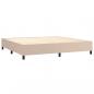 Preview: Boxspringbett Matratze Cappuccino-Braun 200x200cm Kunstleder