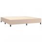 Preview: Boxspringbett mit Matratze & LED Cappuccino-Braun 200x200cm