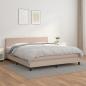 Preview: ARDEBO.de - Boxspringbett Matratze Cappuccino-Braun 160x200 cm Kunstleder