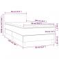 Preview: Boxspringbett mit Matratze Rosa 90x200 cm Samt