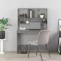 Preview: Schreibtisch mit Regal Grau Sonoma 102x45x148 cm Holzwerkstoff