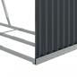 Preview: Kaminholzunterstand Anthrazit 120x45x100 cm Verzinkter Stahl