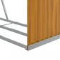 Preview: Kaminholzunterstand Hellbraun 120x45x210 cm Verzinkter Stahl