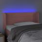 Preview: LED Kopfteil Rosa 93x16x78/88 cm Samt