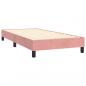 Preview: Boxspringbett mit Matratze Rosa 90x200 cm Samt