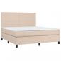 Preview: Boxspringbett mit Matratze & LED Cappuccino-Braun 160x200cm