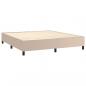 Preview: Boxspringbett mit Matratze & LED Cappuccino-Braun 160x200cm