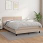 Preview: ARDEBO.de - Boxspringbett Matratze Cappuccino-Braun 140x200cm Kunstleder