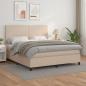 Preview: ARDEBO.de - Boxspringbett Matratze Cappuccino-Braun 160x200 cm Kunstleder