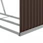 Preview: Kaminholzunterstand Braun 120x45x140 cm Verzinkter Stahl