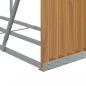 Preview: Kaminholzunterstand Hellbraun 180x45x100 cm Verzinkter Stahl