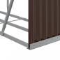 Preview: Kaminholzunterstand Braun 180x45x100 cm Verzinkter Stahl