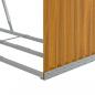 Preview: Kaminholzunterstand Hellbraun 120x45x140 cm Verzinkter Stahl