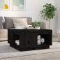 Preview: ARDEBO.de - Couchtisch Schwarz 60x61x32,5 cm Massivholz Kiefer