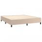 Preview: Boxspringbett Matratze Cappuccino-Braun 180x200 cm Kunstleder