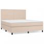 Preview: Boxspringbett Matratze Cappuccino-Braun 180x200 cm Kunstleder