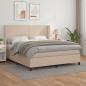 Preview: ARDEBO.de - Boxspringbett Matratze Cappuccino-Braun 180x200 cm Kunstleder