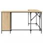 Preview: Schreibtisch Sonoma-Eiche 141x141x75 cm Holzwerkstoff