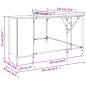 Preview: Schreibtisch Sonoma-Eiche 141x141x75 cm Holzwerkstoff