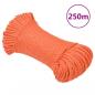 Preview: ARDEBO.de - Arbeitsseil Orange 6 mm 250 m Polypropylen