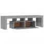 Preview: TV-Schrank mit LED-Leuchten Grau Sonoma 140x36,5x40 cm