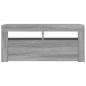 Preview: TV-Schrank mit LED-Leuchten Grau Sonoma 90x35x40 cm