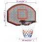 Preview: Basketballkorb Schwarz 71x45x2 cm Polyethylen