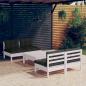 Preview: ARDEBO.de - 5-tlg. Garten-Lounge-Set mit Anthrazit Kissen Kiefernholz