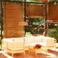 Preview: ARDEBO.de - 7-tlg. Garten-Lounge-Set mit Creme Kissen Kiefernholz