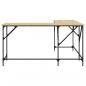 Preview: Schreibtisch Sonoma-Eiche 149x149x75 cm Holzwerkstoff