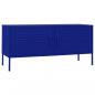 Preview: TV-Schrank Marineblau 105x35x50 cm Stahl    