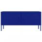 Preview: TV-Schrank Marineblau 105x35x50 cm Stahl    