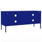 Preview: TV-Schrank Marineblau 105x35x50 cm Stahl    