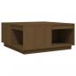 Preview: Couchtisch Honigbraun 80x81x36,5 cm Massivholz Kiefer