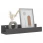 Preview: Wandregale 2 Stk. Grau 50x12x9 cm Massivholz Kiefer