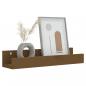 Preview: Wandregale 2 Stk. Honigbraun 50x12x9 cm Massivholz Kiefer