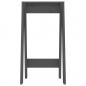 Preview: Hocker 2 Stk. Grau 40x40x75 cm Massivholz Kiefer