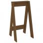 Preview: Hocker 2 Stk. Honigbraun 40x40x75 cm Massivholz Kiefer