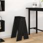 Preview: Hocker 2 Stk. Schwarz 40x40x75 cm Massivholz Kiefer