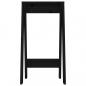 Preview: Hocker 2 Stk. Schwarz 40x40x75 cm Massivholz Kiefer