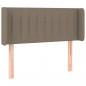 Preview: LED Kopfteil Taupe 83x16x78/88 cm Stoff