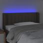 Preview: LED Kopfteil Taupe 83x16x78/88 cm Stoff