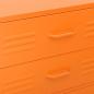 Preview: Kommode Orange 80x35x101,5 cm Stahl  